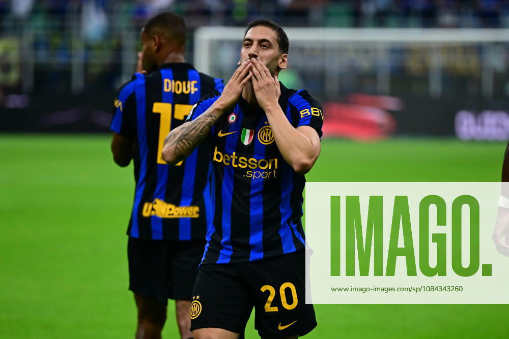 FC Internazionale v Parma Calcio - Serie A 2026 27 Hakan Calhanoglu of Inter Milan celebrates after scoring his team s second goal during a Serie A match between Inter Milan and Parma Calcio at San Siro Stadium in Milan, Italy, on October 10, 2026. Milan Lombardy Italy