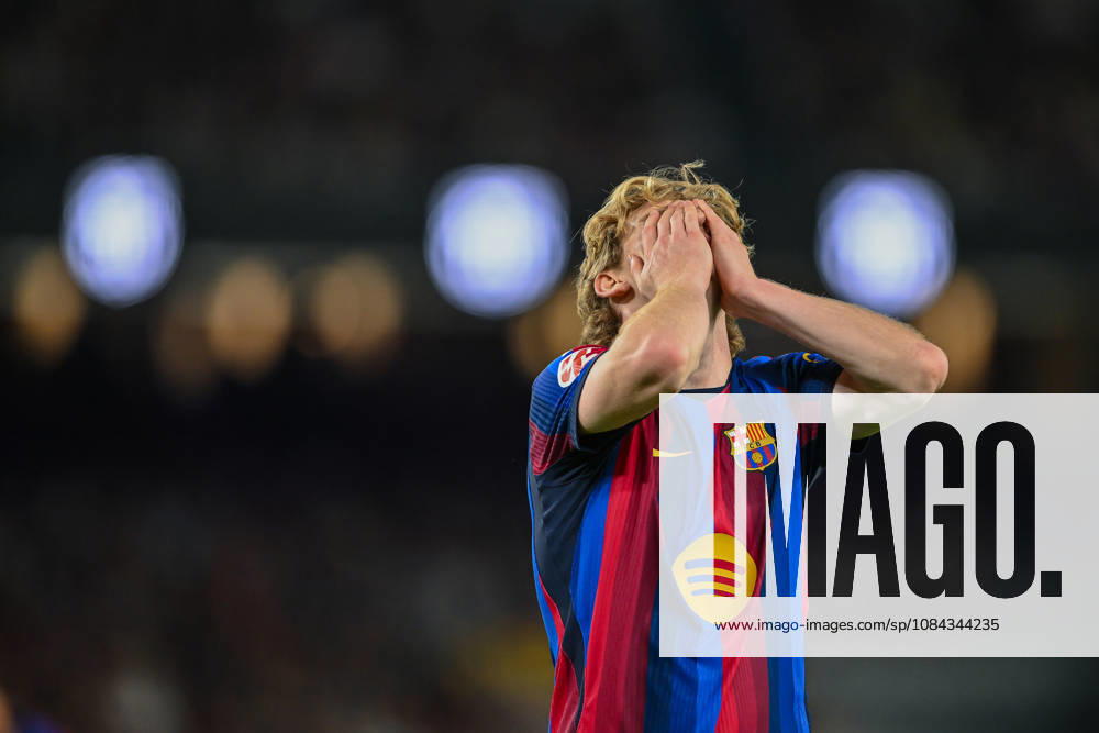 FC Barcelona, Barca v GETAFE CF SPOTIFY CAMP NOU. BARCELONA October 10,2026 FC BARCELONA vs GETAFE CF OCTOBER 10 ,2026 Anthony Gordon (17) of FC Barcelona reacts during the match between FC Barcelona and Getafe CF corresponding to the eighth day of La Liga EA Sports at at Spotify Camp Nou in Barcelona, Spain. Barcelona ESP