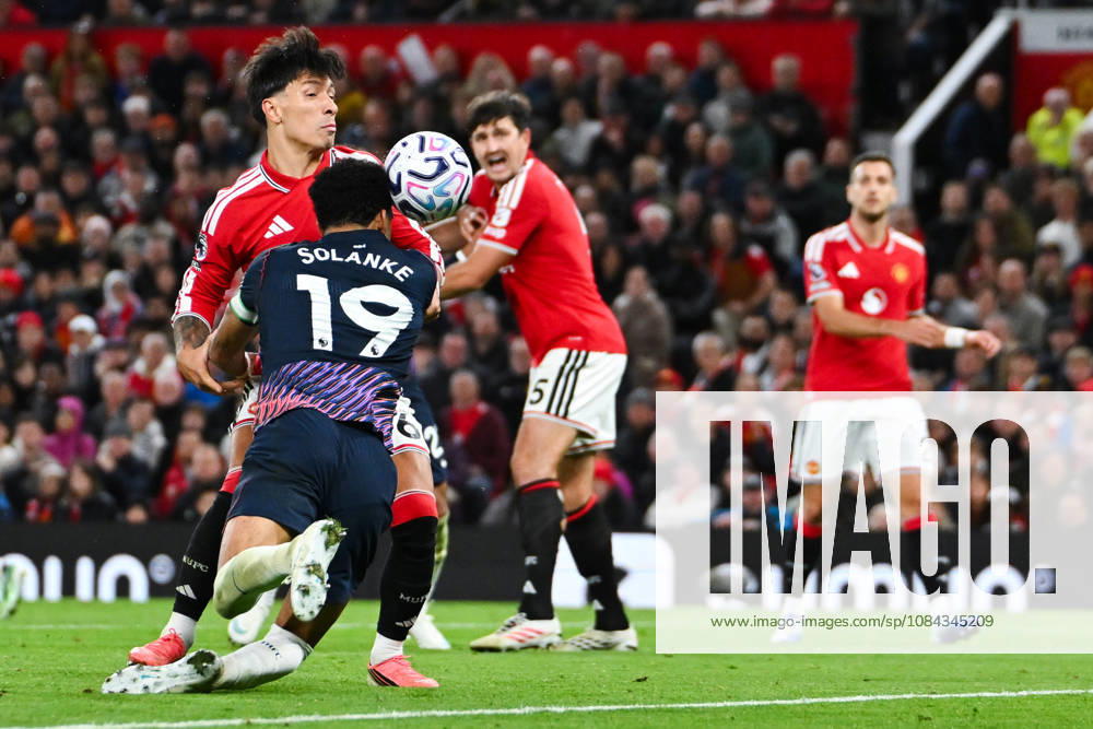 MANCHESTER, ENGLAND, OCT 10: Dominic Solanke of Tottenham Hotspur scores his sides first goal during the Premier League match between Manchester United, ManU and Tottenham Hotspur at Old Trafford in Manchester, England (Will Palmer Sports Press Photo)