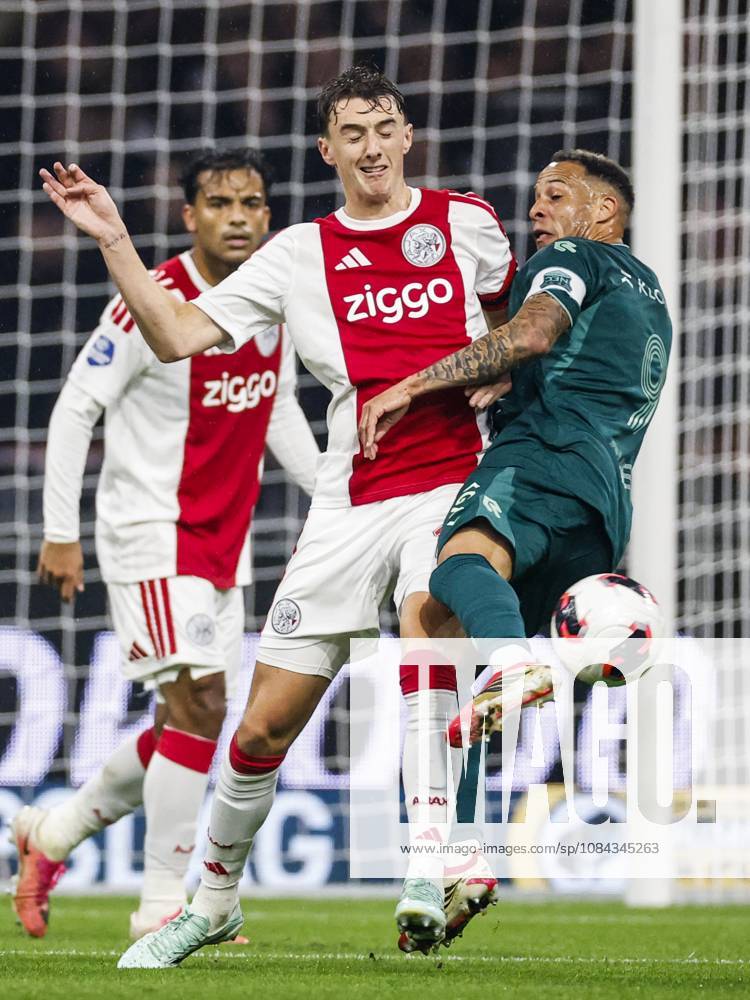 AMSTERDAM - (lr) Youri Baas of Ajax, Tjaronn Chery of NEC Nijmegen during the Dutch Eredivisie match between AFC Ajax and NEC Nijmegen at the Johan Cruijff ArenA on October 10, 2026 in Amsterdam, the Netherlands. MAURICE VAN STEEN ANP Eredivisie 2026 27 ANPxSportx IVx 572059067 originalFilename: 572059067