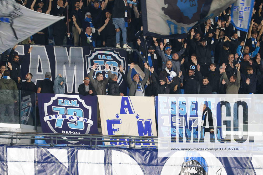 Serie A football match 2026 27 season: Napoli vs. Frosinone Supporters of SSC Napoli during the 2026 27 Serie A match between SSC Napoli and FC Frosinone, played on October 10, 2026, at the Stadio Diego Armando Maradona in Naples NAPOLI stadio Diego Armando Maradona CAMPANIA ITALIA