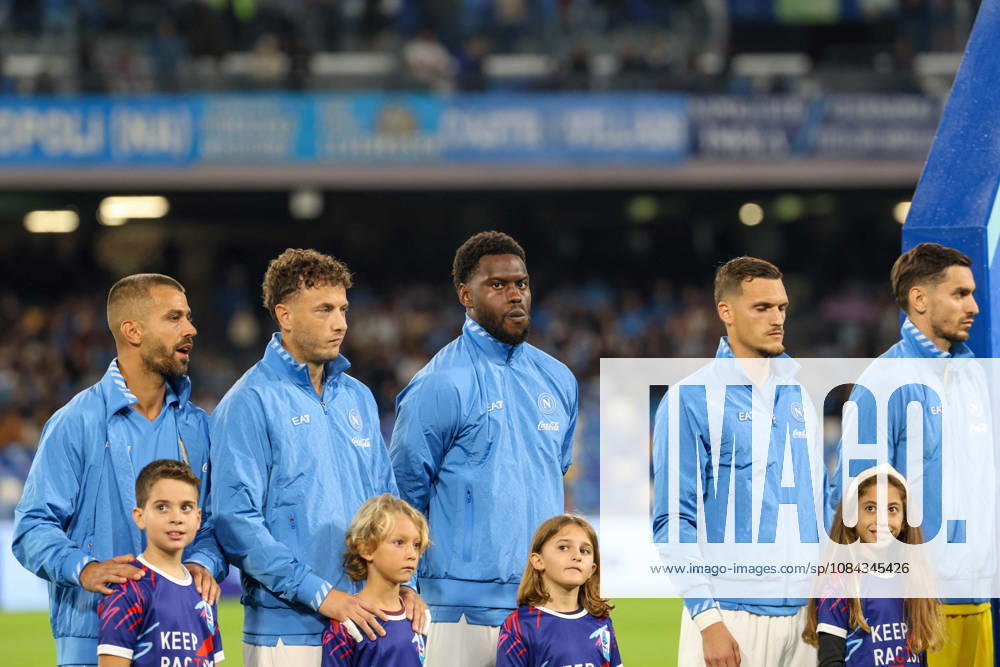 Serie A football match 2026 27 season: Napoli vs. Frosinone Benoit Badiashile of SSC Napoli during the 2026 27 Serie A match between SSC Napoli and FC Frosinone, played on October 10, 2026, at the Stadio Diego Armando Maradona in Naples NAPOLI stadio Diego Armando Maradona CAMPANIA ITALIA
