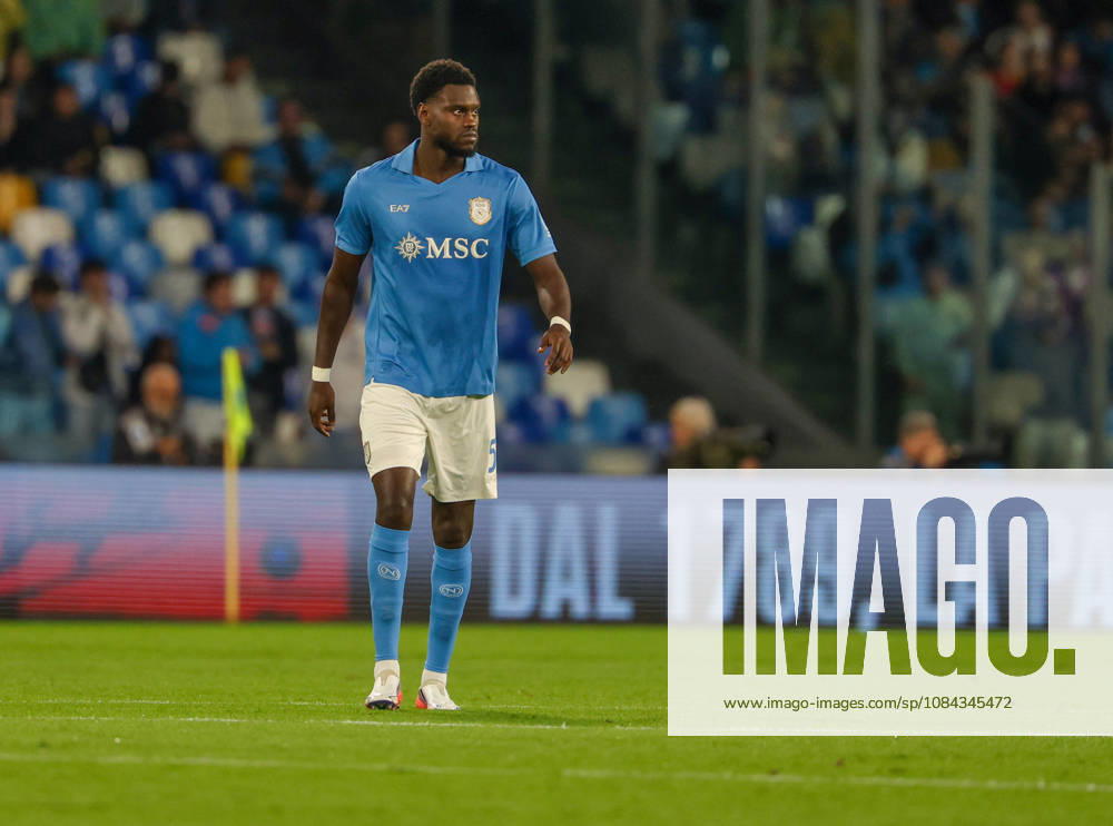Serie A football match 2026 27 season: Napoli vs. Frosinone Benoit Badiashile of SSC Napoli during the 2026 27 Serie A match between SSC Napoli and FC Frosinone, played on October 10, 2026, at the Stadio Diego Armando Maradona in Naples NAPOLI stadio Diego Armando Maradona CAMPANIA ITALIA