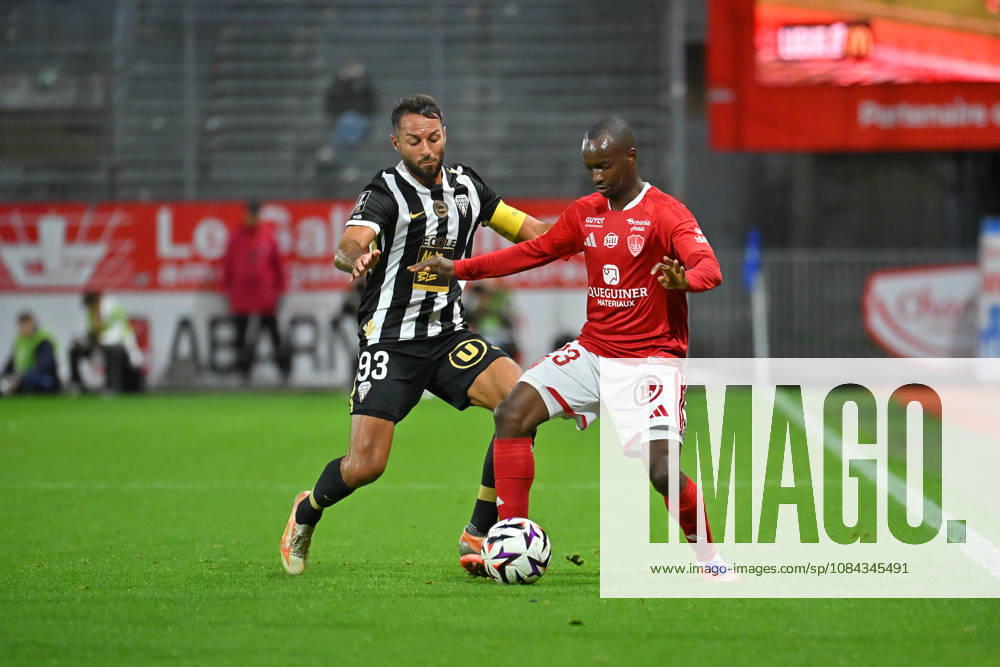 Stade Brestois 29 v Angers SCO - Ligue 1 McDonald s 2026 2027 Kamory DOUMBIA of Stade Brestois 29 and Haris Belkebla of Angers during Ligue 1 McDonald s match between Brest and Angers at Stade Francis-Le Ble on October 10, 2026 in Brest, France. Brest France