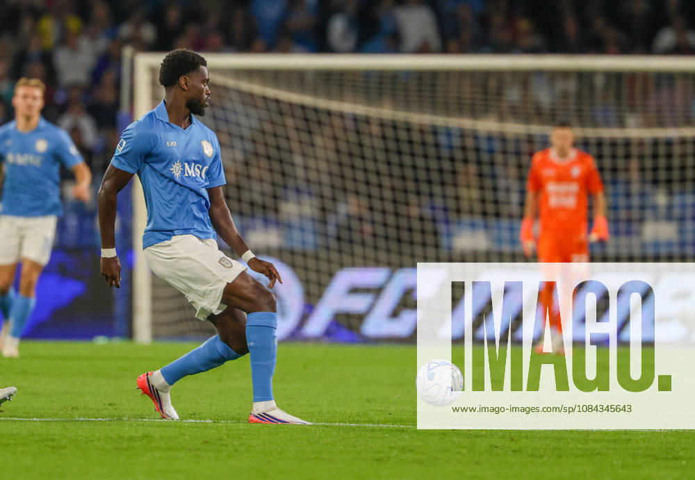 Benoit Badiashile of SSC Napoli during the 2026 27 Serie A match between SSC Napoli and FC Frosinone, played on October 10, 2026, at the Stadio Diego Armando Maradona in Naples Serie A Football Match †2026 27 Season: Napoli Vs. Frosinone - ZUMAs236 20261010_aap_s236_009