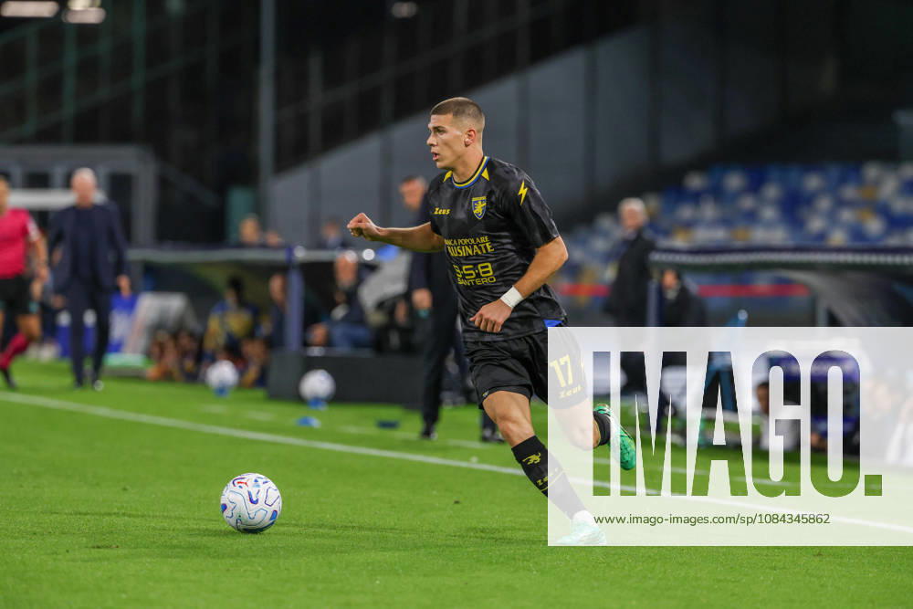 Giorgio Kvernadze of FC Frosinone during the 2026 27 Serie A match between SSC Napoli and FC Frosinone, played on October 10, 2026, at the Stadio Diego Armando Maradona in Naples Napoli ITALIA - ZUMAs236 20261010_aap_s236_030
