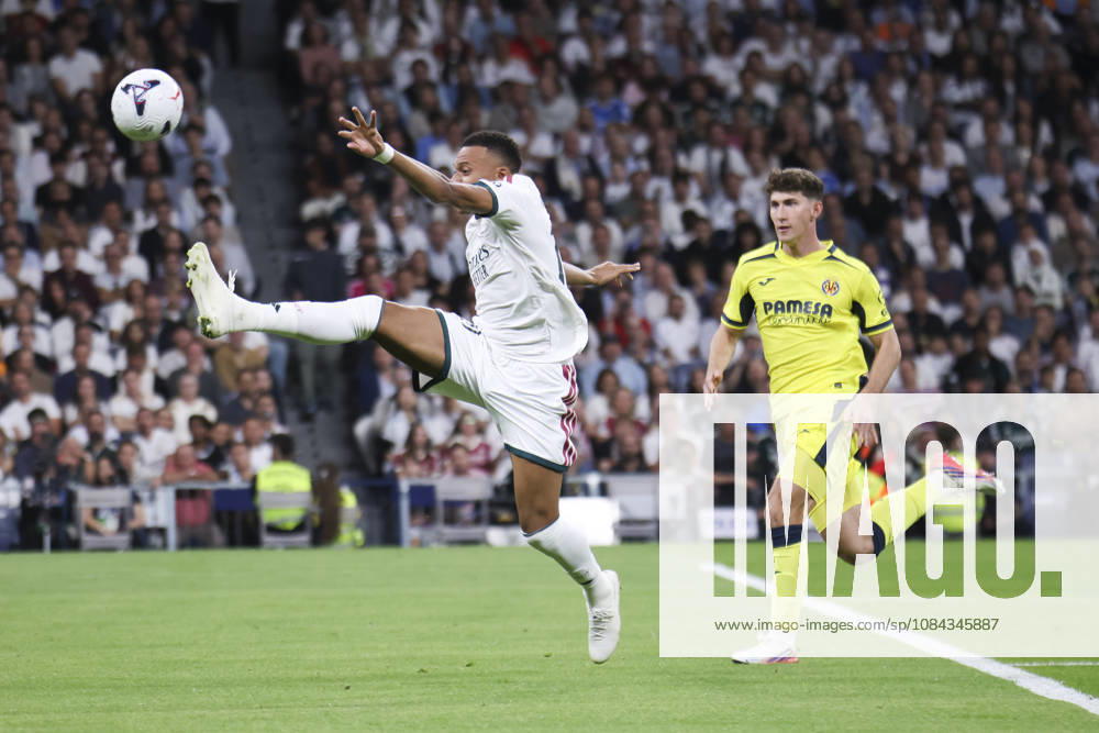 Real Madrid vs. Villarreal, La Liga EA Sports 2026, October 10, 2026, Santiago Bernabéu Stadium, Madrid, Spain Kylian Mbappé of Real Madrid runs for the ball during a La Liga EA Sports match between Real Madrid and Villarreal at Santiago Bernabéu Stadium on October 10, 2026, in Madrid, Spain Madrid Santiago Bernabéu Stadium Madrid Spain