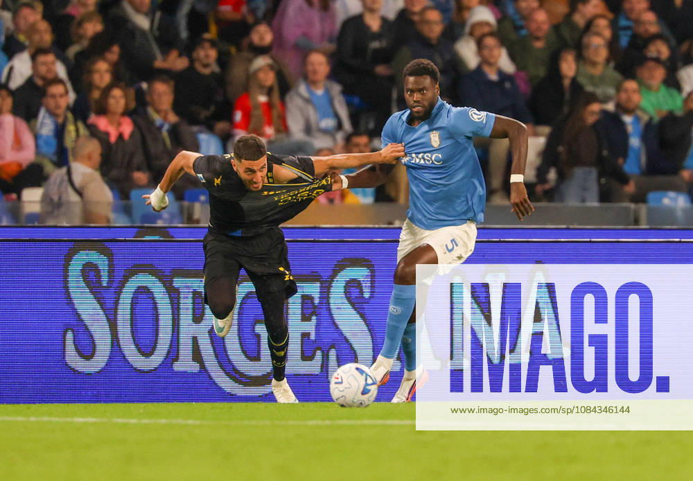 Benoit Badiashile of SSC Napoli during the 2026 27 Serie A match between SSC Napoli and FC Frosinone, played on October 10, 2026, at the Stadio Diego Armando Maradona in Naples Serie A Football Match Ã¢â‚¬ 2026 27 Season: Napoli Vs. Frosinone - ZUMAs236 20261010_aap_s236_056