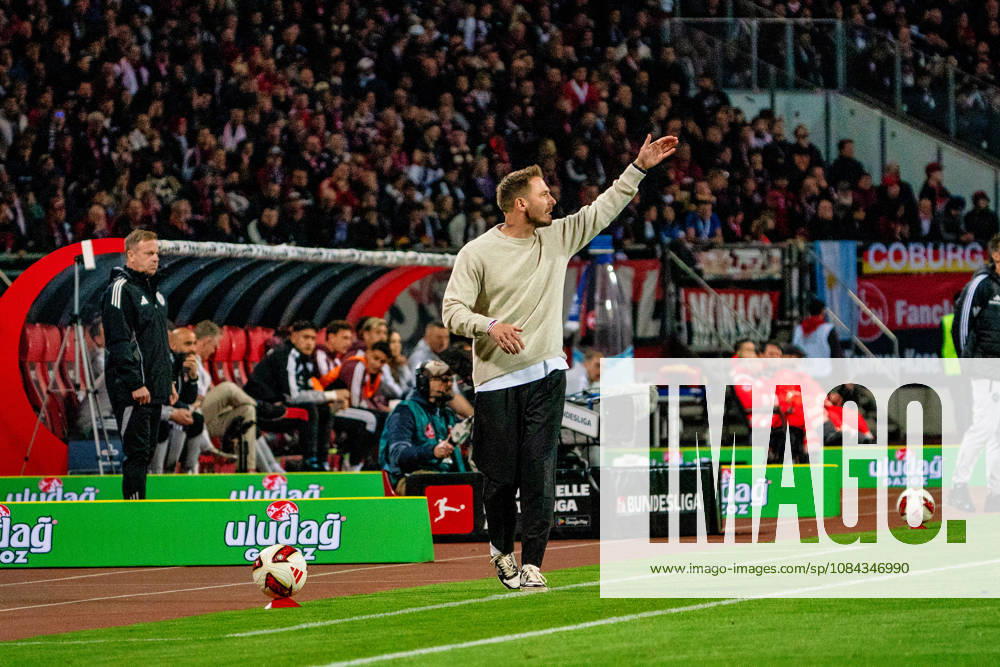 Tobias Strobl, VfL Wolfsburg, Head Coach, GER, 1. FC Nuremberg vs. VfL Wolfsburg, Soccer, 2. Bundesliga, Matchday 7, 2026–2027 Season, October 10, 2026, DFL regulations prohibit any use of photographs as image sequences and or quasi-video, GER, 1. FC Nuremberg vs. VfL Wolfsburg, soccer, 2. Bundesliga, Matchday 7, 2026–2027 season, October 10, 2026, Nuremberg
