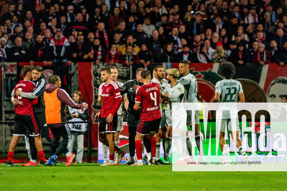, GER, 1. FC Nuremberg vs. VfL Wolfsburg, Soccer, 2. Bundesliga, Matchday 7, 2026–2027 Season, October 10, 2026, DFL regulations prohibit any use of photographs as image sequences and or quasi-video, GER, 1 FC Nuremberg vs. VfL Wolfsburg, soccer, 2. Bundesliga, Matchday 7, 2026–2027 season, October 10, 2026, Nuremberg