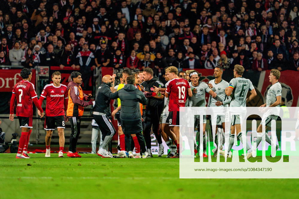 , GER, 1. FC Nuremberg vs. VfL Wolfsburg, Soccer, 2. Bundesliga, Matchday 7, 2026–2027 Season, October 10, 2026, DFL regulations prohibit any use of photographs as image sequences and or quasi-video, GER, 1 FC Nuremberg vs. VfL Wolfsburg, soccer, 2. Bundesliga, Matchday 7, 2026–2027 season, October 10, 2026, Nuremberg