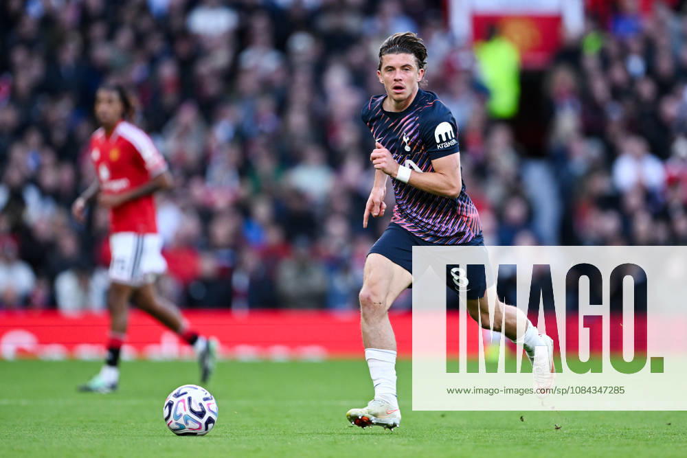 MANCHESTER, ENGLAND, OCT 10: Conor Gallagher of Tottenham Hotspur in action during the Premier League match between Manchester United, ManU and Tottenham Hotspur at Old Trafford in Manchester, England (Will Palmer Sports Press Photo)