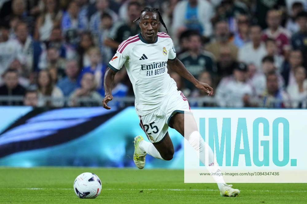 ESP: Real Madrid - Villarreal CF. La Liga EA Sports. Matchday 8. Yan Diomande of Real Madrid CF during the La Liga EA Sports match between Real Madrid and Villarreal CF played at Santiago Bernabeu Stadium on 10 Oct 2026 in Madrid, Spain. kpng