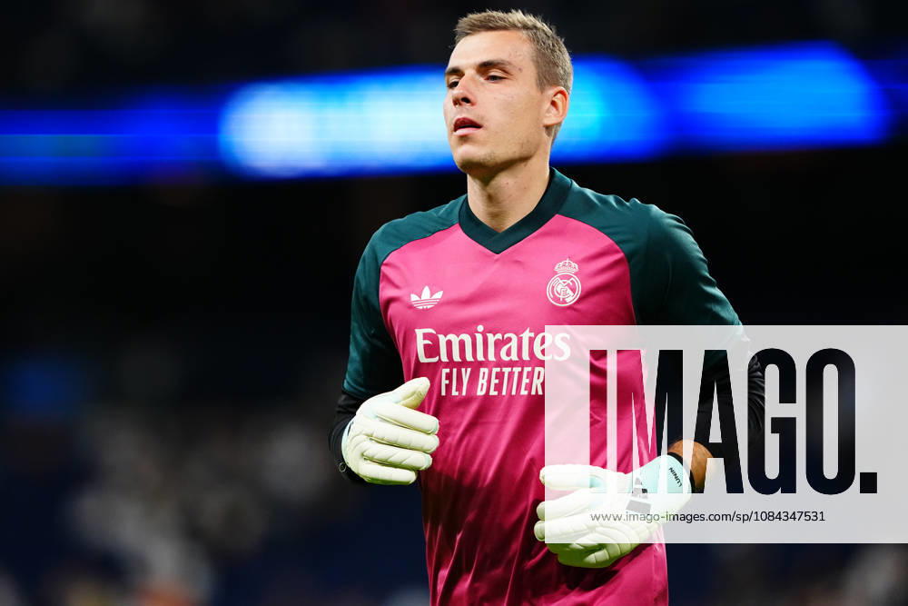 Real Madrid v Villarreal - LaLiga EA Sports 2026 27 MD8 MADRID, SPAIN - OCTOBER 10: Andriy Lunin of Real Madrid looks on before the LaLiga EA Sports match between Real Madrid CF and Villarreal CF at Santiago Bernabeu on October 10, 2026 in Madrid, Spain. Madrid Santiago Bernabeu Madrid Spain