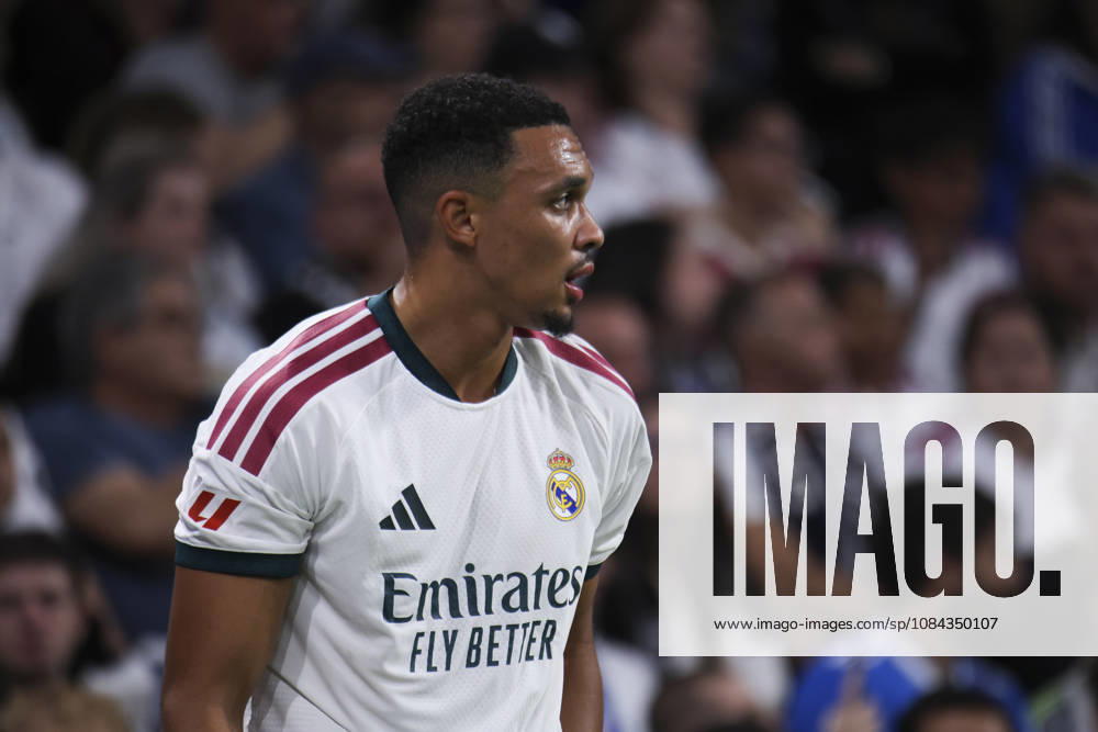 Real Madrid vs. Villarreal, La Liga EA Sports 2026, October 10, 2026, Santiago Bernabéu Stadium, Madrid, Spain Trent Alexander-Arnold of Real Madrid during the La Liga EA Sports match between Real Madrid and Villarreal at Santiago Bernabéu Stadium on October 10, 2026, in Madrid, Spain Madrid Santiago Bernabéu Stadium Madrid Spain