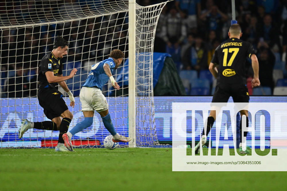 10th October 2026; Stadio Diego Armando Maradona, Naples, Italy; Italian Serie A Football, Napoli versus Frosinone; Noa Lang of Napoli scores the goal for 2-0 DomenicoxCippitelli