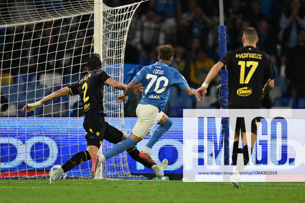 10th October 2026; Stadio Diego Armando Maradona, Naples, Italy; Italian Serie A Football, Napoli versus Frosinone; Noa Lang of Napoli scores the goal for 2-0 DomenicoxCippitelli