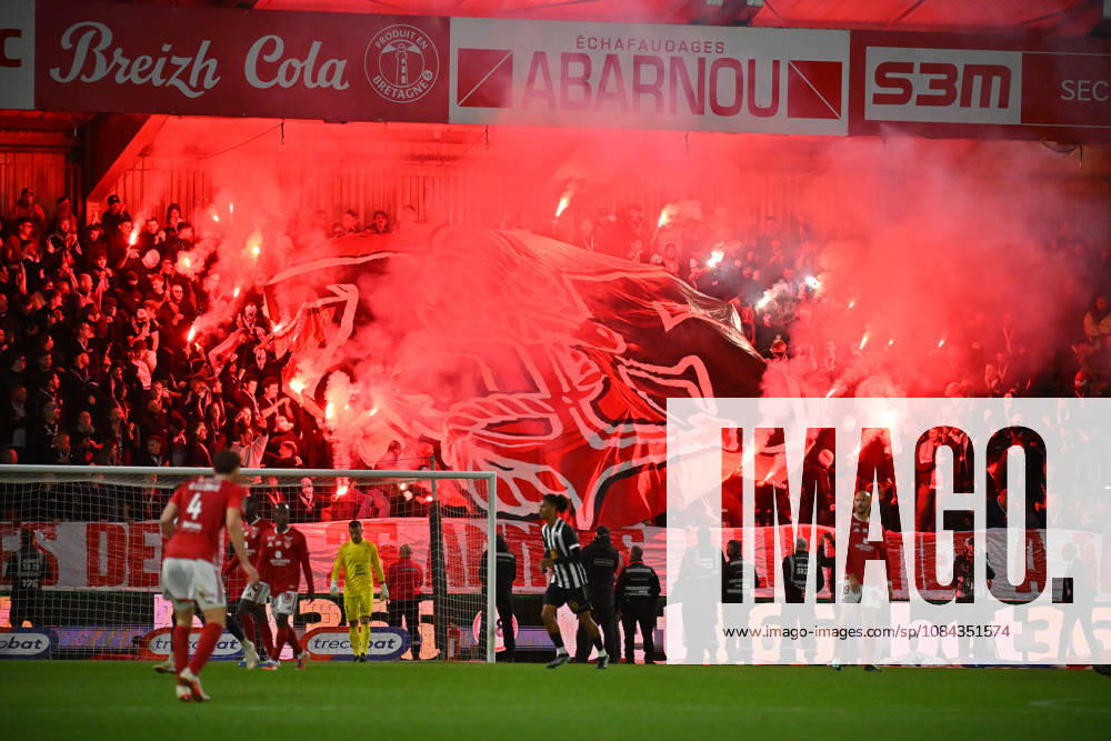Stade Brestois 29 v Angers SCO - Ligue 1 McDonald s 2026 2027 Fans of Brest during Ligue 1 McDonald s match between Brest and Angers at Stade Francis-Le Ble on October 10, 2026 in Brest, France. Brest France
