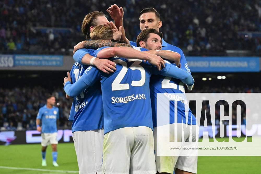 10th October 2026; Stadio Diego Armando Maradona, Naples, Italy; Italian Serie A Football, Napoli versus Frosinone; Kevin De Bruyne of S.S.C. Napoli celebrates after scoring the goal of 3-0 DomenicoxCippitelli