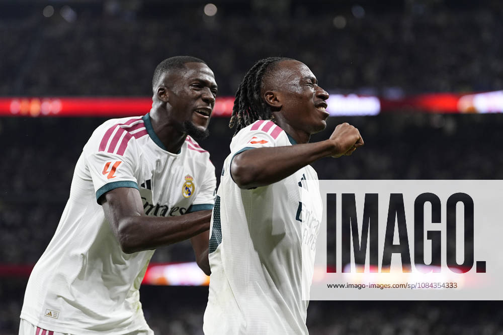 Yan Diomande of Real Madrid CF celebrates after scoring his team s first goal during the Spanish League, LaLiga EA Sports, football match between Real Madrid and Villarreal CF at Bernabeu stadium on October 10, 2026, in Madrid, Spain. Madrid Spain - ZUMAa181 20261010_zaa_a181_238