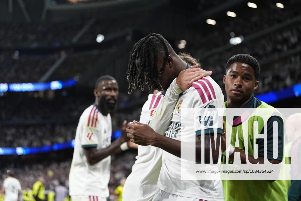 Yan Diomande of Real Madrid CF celebrates after scoring his team s first goal during the Spanish League, LaLiga EA Sports, football match between Real Madrid and Villarreal CF at Bernabeu stadium on October 10, 2026, in Madrid, Spain. Madrid Spain - ZUMAa181 20261010_zaa_a181_243
