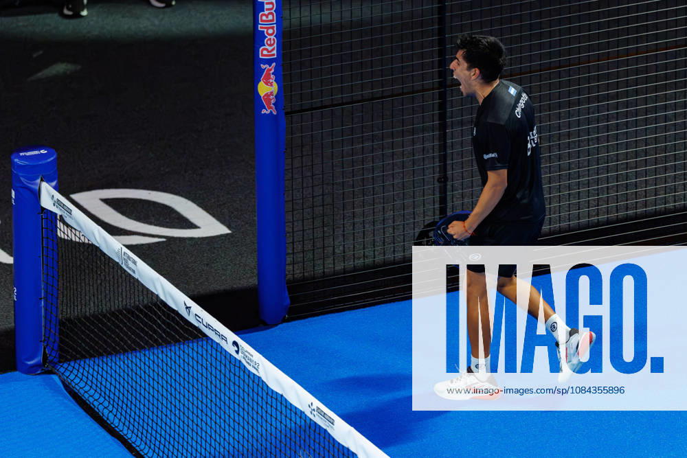 DÜSSELDORF, GERMANY - 10 OCTOBER 2026: Image shows the celebration of Federico Chingotto (ARG) during CUPRA Germany Premier Padel P2 2026 Day 7: Semifinals at CASTELLO Düsseldorf on 10 10 2026 in Düsseldorf, Germany. Germany