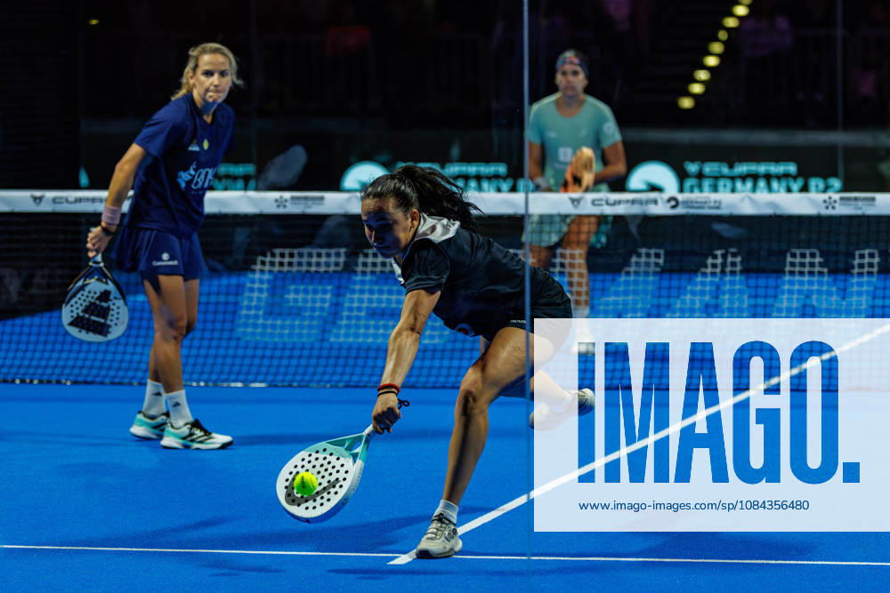 DÜSSELDORF, GERMANY - 10 OCTOBER 2026: Image shows Andrea Ustero Prieto (ESP) and Ariana Sanchez Fallada (ESP) during CUPRA Germany Premier Padel P2 2026 Day 7: Semifinals at CASTELLO Düsseldorf on 10 10 2026 in Düsseldorf, Germany. Germany