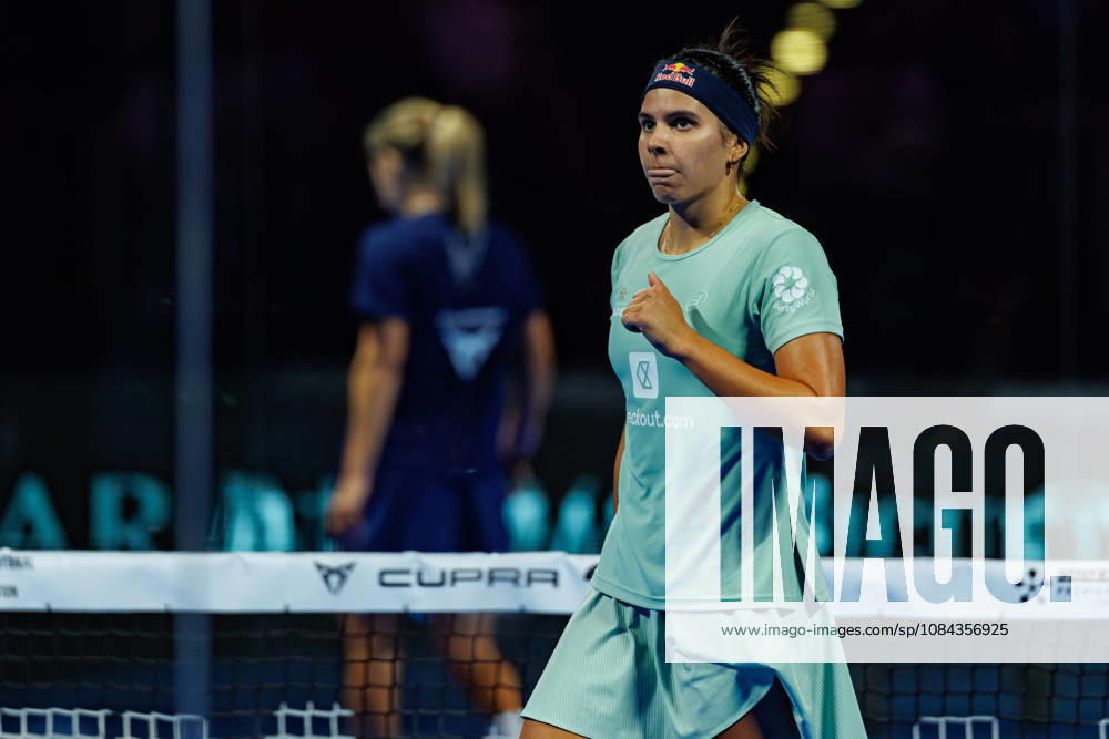 DÜSSELDORF, GERMANY - 10 OCTOBER 2026: Image shows the celebration of Delfina Brea Senesi (ARG) during CUPRA Germany Premier Padel P2 2026 Day 7: Semifinals at CASTELLO Düsseldorf on 10 10 2026 in Düsseldorf, Germany. Germany
