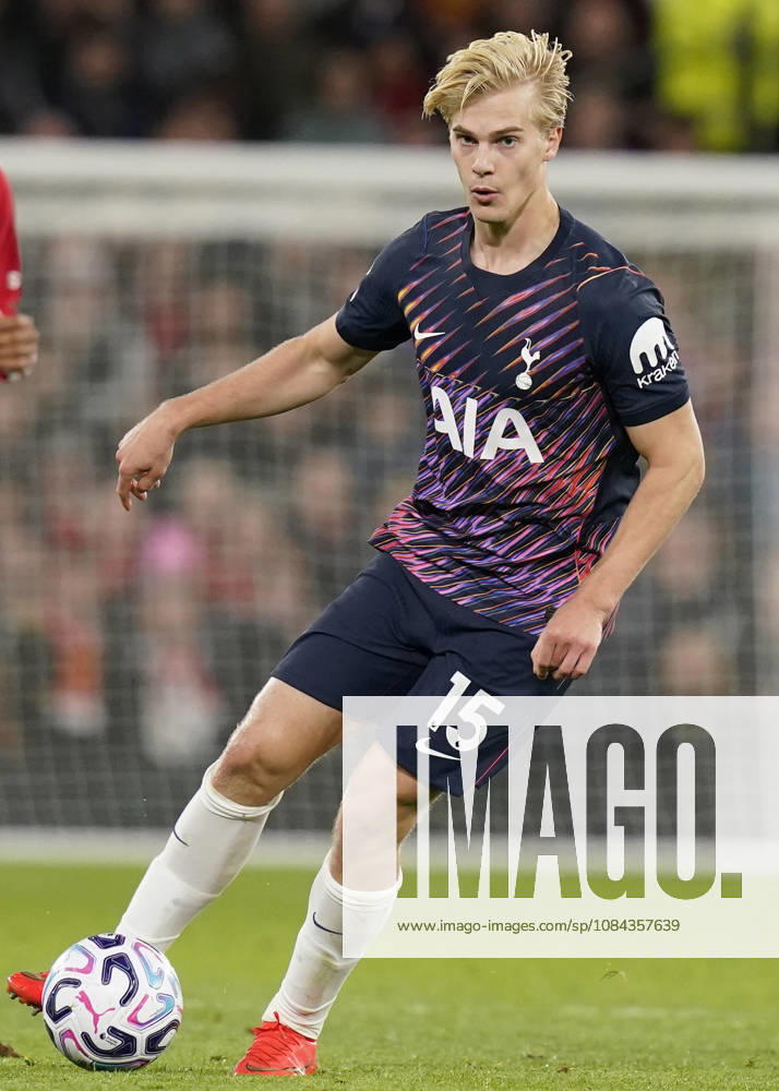 Manchester, England, 10th October 2026. Lucas Bergvall of Tottenham Hotspur during the Manchester United, ManU vs Tottenham Hotspur Premier League match at Old Trafford, Manchester. Picture credit should read: Andrew Yates Sportimage . SPI_091_AY_MANUTD_SPURS SPI-5058-0083