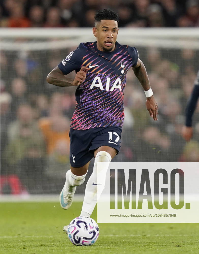 Manchester, England, 10th October 2026. Savio of Tottenham Hotspur during the Manchester United, ManU vs Tottenham Hotspur Premier League match at Old Trafford, Manchester. Picture credit should read: Andrew Yates Sportimage . SPI_094_AY_MANUTD_SPURS SPI-5058-0098