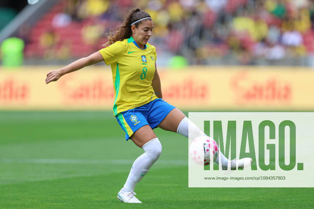 10th October 2026; Beira-Rio Stadium, Porto Alegre, Brazil; Friendlies Women Football, Brazil versus Argentina; Angelina Alonso of Brazil controls the ball MaxxPeixoto