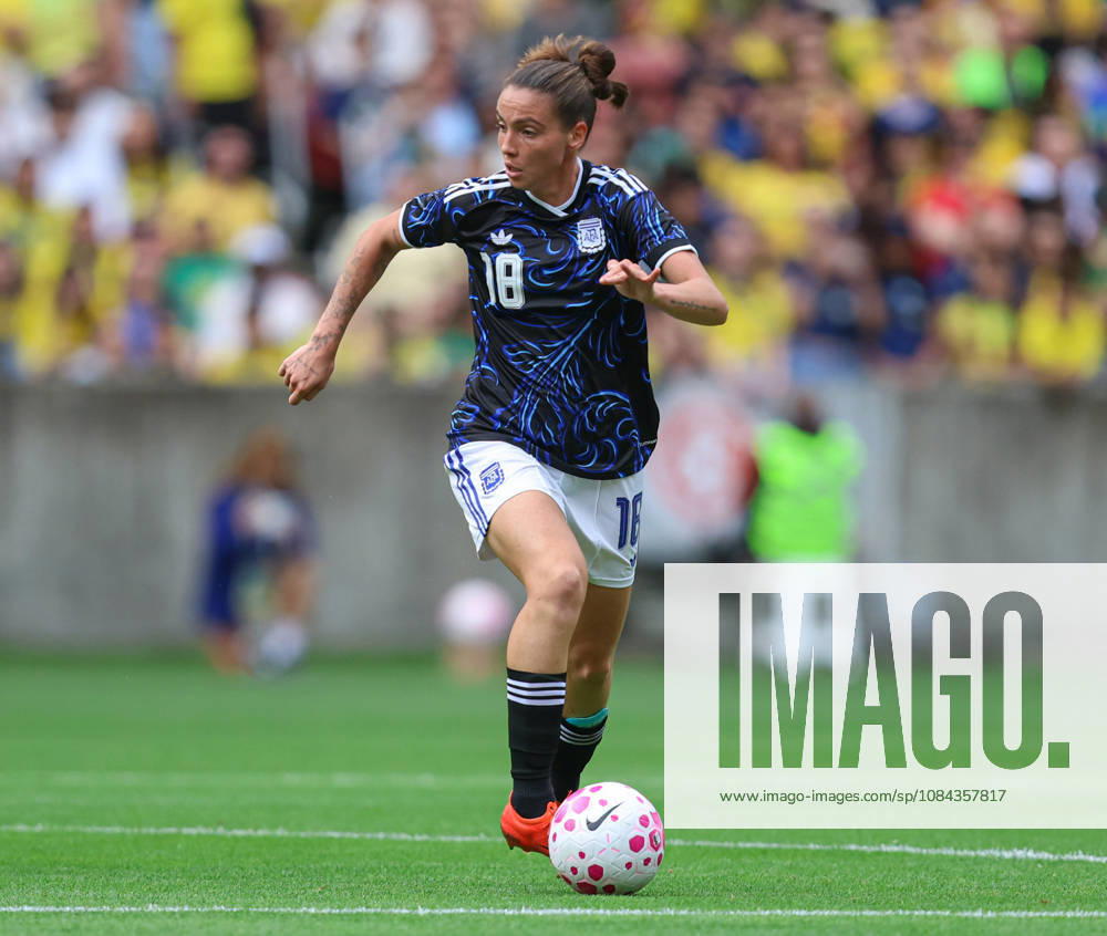 10th October 2026; Beira-Rio Stadium, Porto Alegre, Brazil; Friendlies Women Football, Brazil versus Argentina; Catalina Ongaro of Argentina runs with the ball MaxxPeixoto