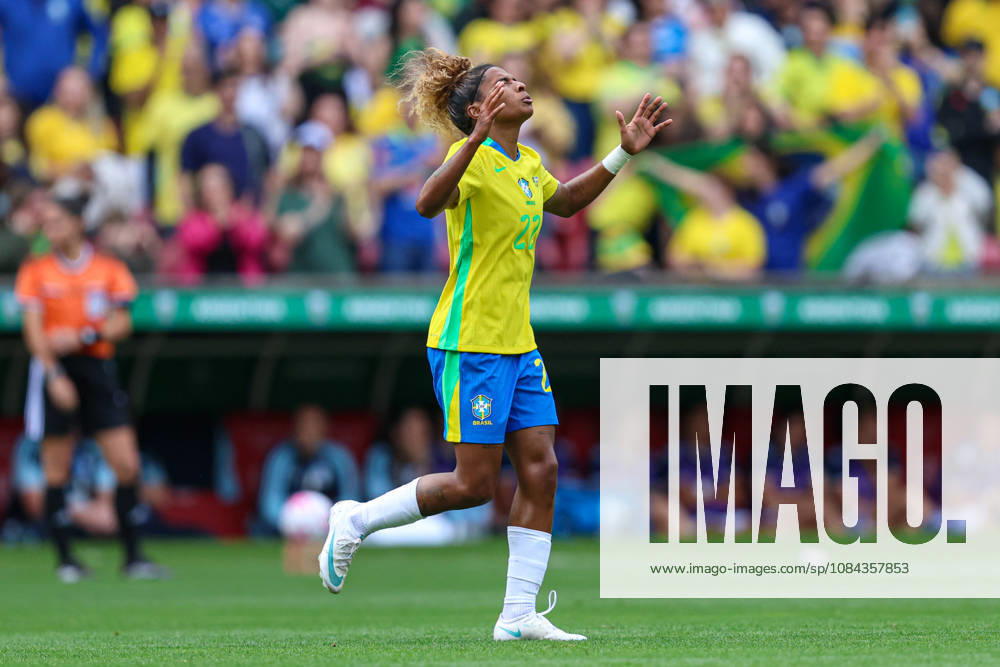 10th October 2026; Beira-Rio Stadium, Porto Alegre, Brazil; Friendlies Women Football, Brazil versus Argentina; Luany Rosa of Brazil celebrates his goal in the 26th minute to go up 1-0 MaxxPeixoto