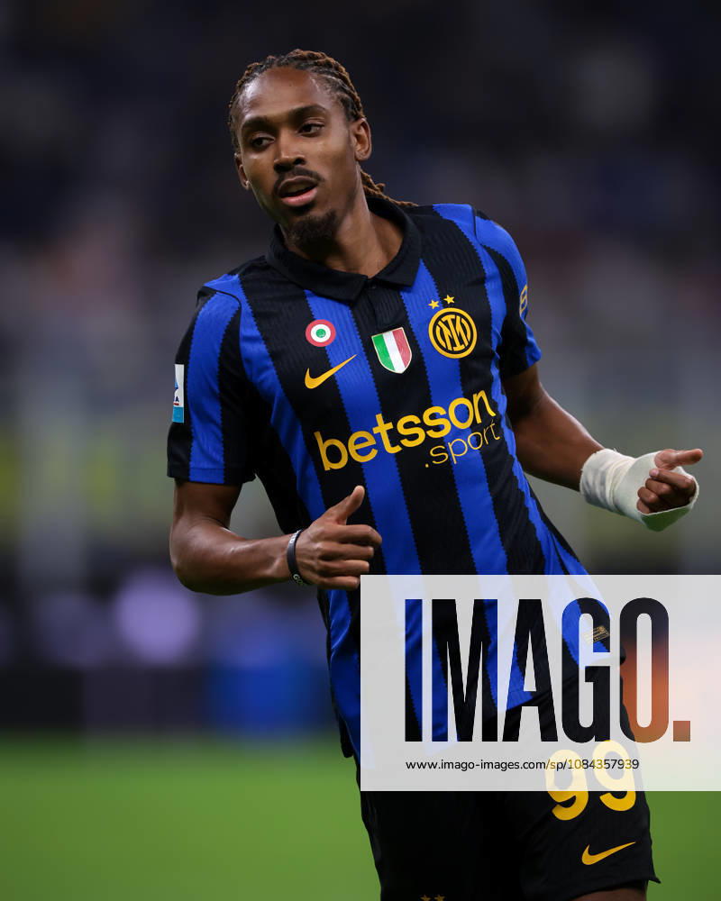 FC Internazionale v Parma Calcio 1913 - Serie A - Season 2026-2027 Milan, Italy, 10th October 2026. Djed Spence of FC Internazionale during the FC Internazionale vs Parma Calcio 1913 Serie A match at Giuseppe Meazza, Milan. Picture credit should read: Jonathan Moscrop Milan Stadio Giuseppe Meazza Italy