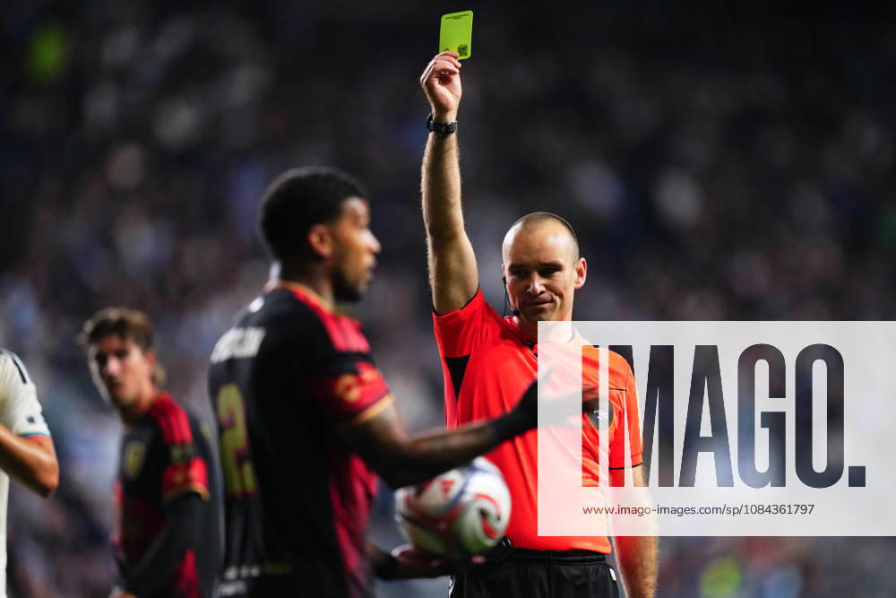 Real Salt Lake Defender DeAndre Yedlin (2) is shown a yellow card during the first half of an MLS, Fussball Herren, USA match against the Philadelphia Union at Subaru Park in Chester, Pennsylvania. CSM Chester United States of America - ZUMAc04_ 20261010_zma_c04_267