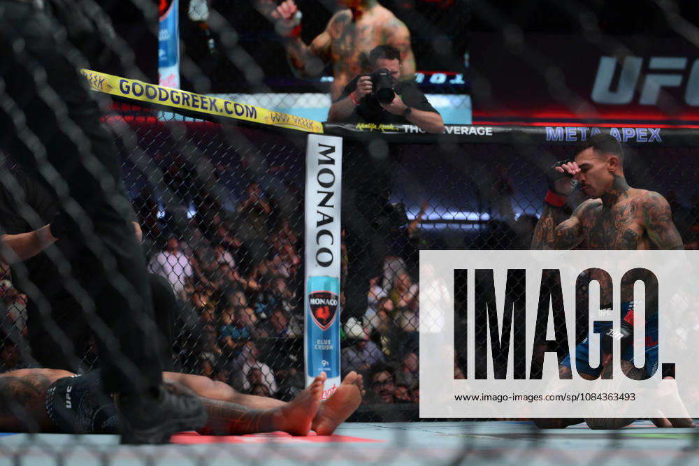ANDRE FILI defeats KAI KAMAKA III by KO, Round 2, :22 during UFC Fight Night night the Meta APEX in Las Vegas. Las Vegas USA - ZUMAo117 20261010_zsp_o117_003
