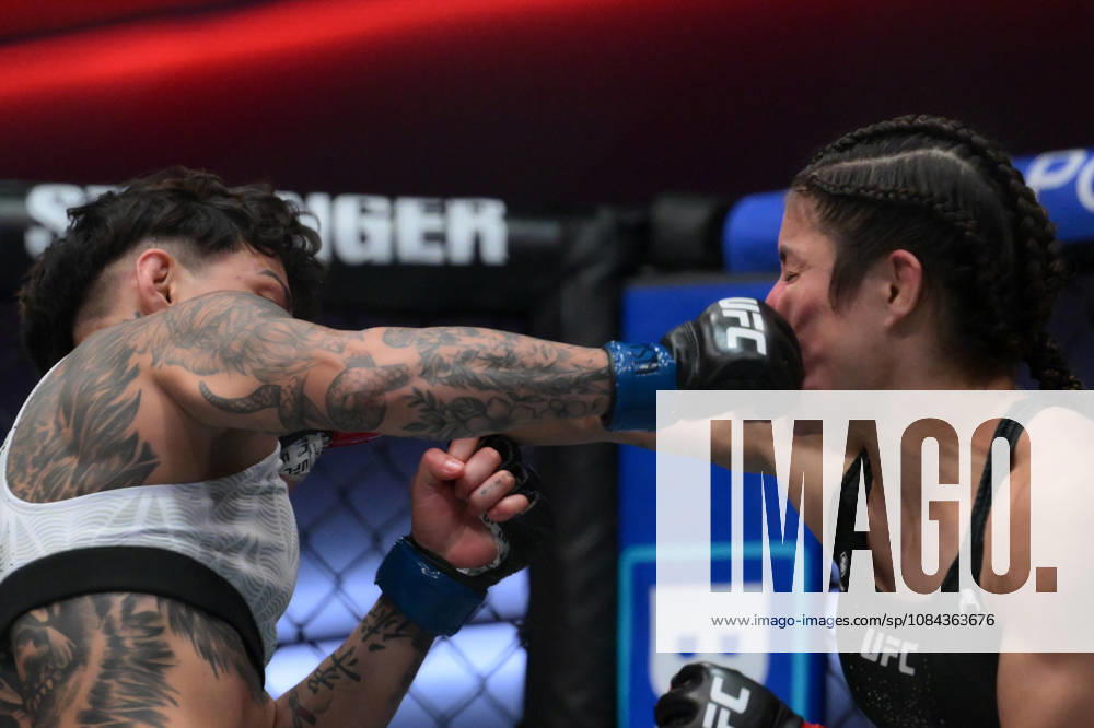 LOOPY GODINEZ defeats KETLEN SOUZA by unanimous decision (29-28, 29-28, 29-28) during UFC Fight Night night the Meta APEX in Las Vegas. Las Vegas USA - ZUMAo117 20261010_zsp_o117_008