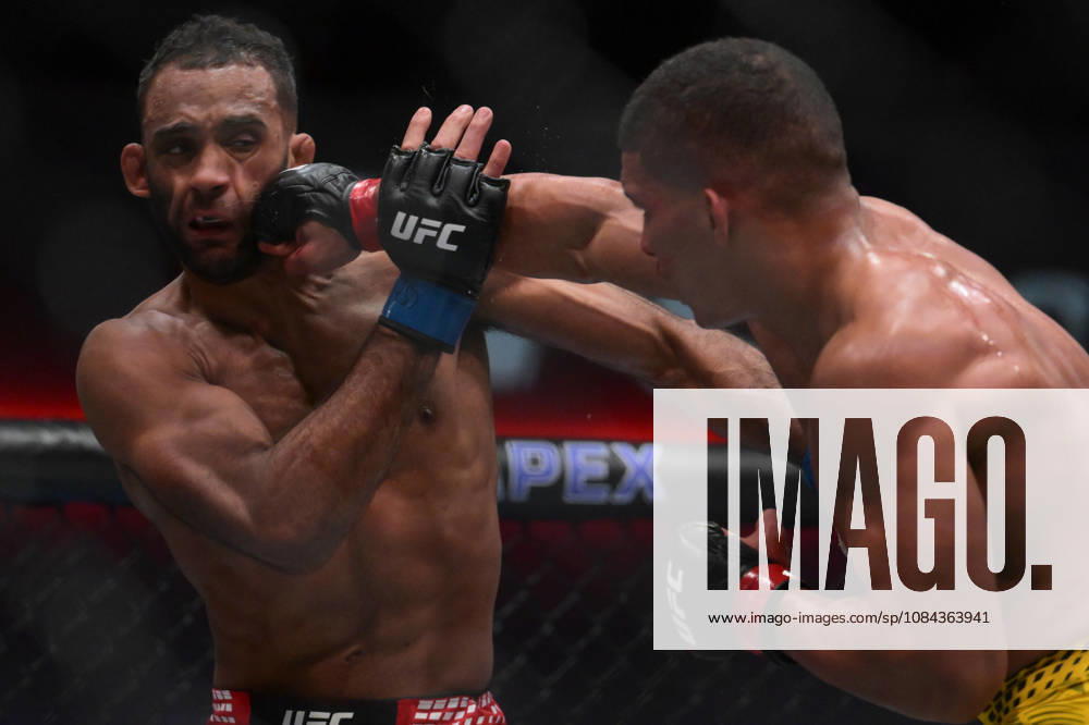 JAI HERBERT defeats MATHEUS CAMILO by unanimous decision (29-28, 29-28, 29-28) during UFC Fight Night night the Meta APEX in Las Vegas. UFC Fight Night: Co-Main Event: Jai Herbert Defeats Matheus Camilo By Unanimous Decision. - ZUMAo117 20261010_zsp_o117_018
