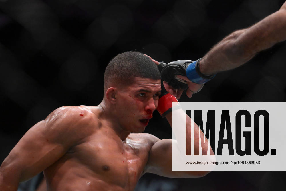 JAI HERBERT defeats MATHEUS CAMILO by unanimous decision (29-28, 29-28, 29-28) during UFC Fight Night night the Meta APEX in Las Vegas. UFC Fight Night: Co-Main Event: Jai Herbert Defeats Matheus Camilo By Unanimous Decision. - ZUMAo117 20261010_zsp_o117_025