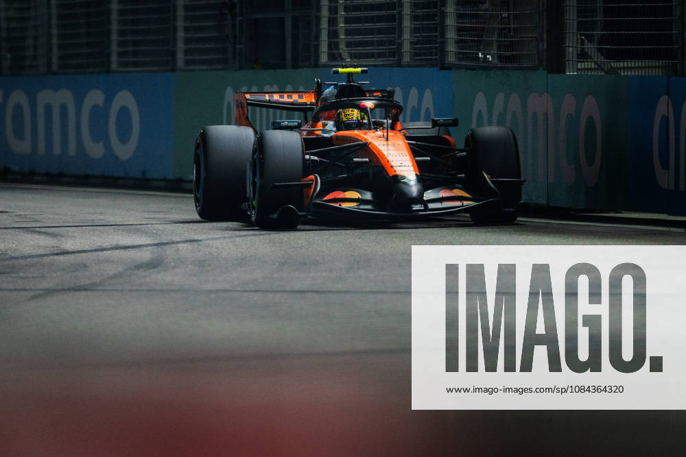 2026 Formula One Singapore Grand Prix Marina Bay Street Circuit, Singapore, Singapore. 10.October.2026; Lando Norris of Great Britain and McLaren Mastercard F1 Team during qualifying Formula One Singapore Grand Prix Singapore Marina Bay Street Circuit Singapore