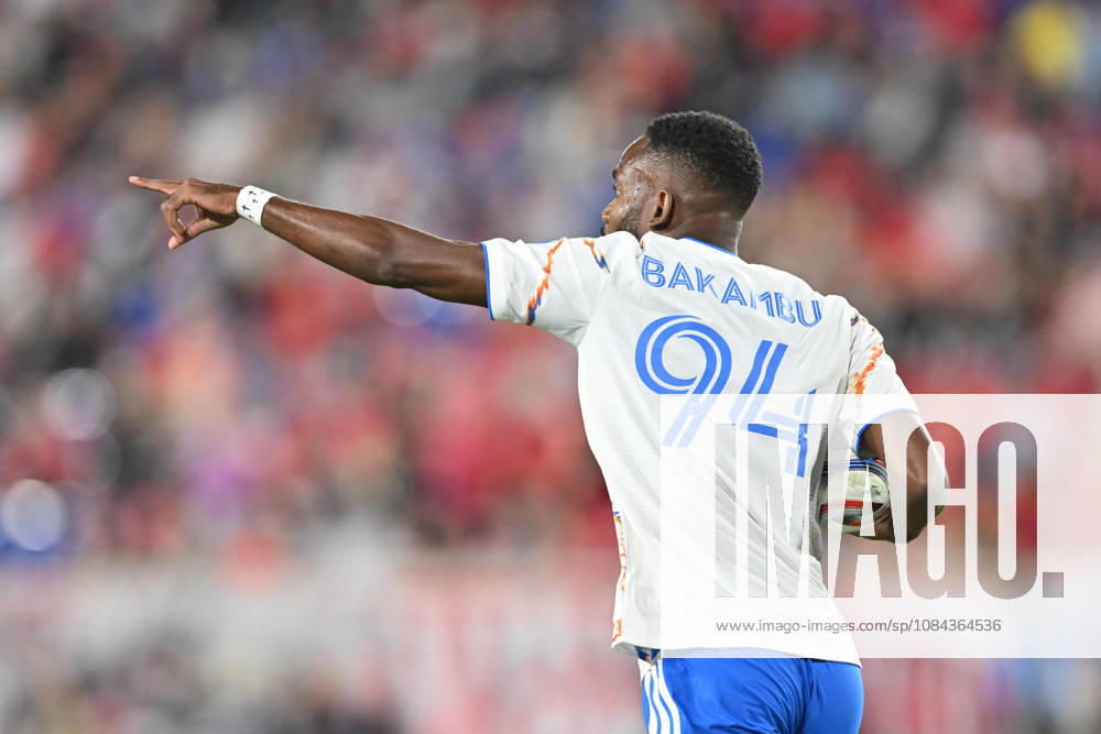 Harrison, New Jersey United States of America. 10 Oct, 2026. San Diego FC forward CEDRIC BAKAMBU (94) celebrates his goal at Sports Illustrated Stadium New York defeats San Diego 4 to 1. Credit: , Jr. Zuma Press Harrison United States of America - ZUMAa301 20261010_aaf_a301_012
