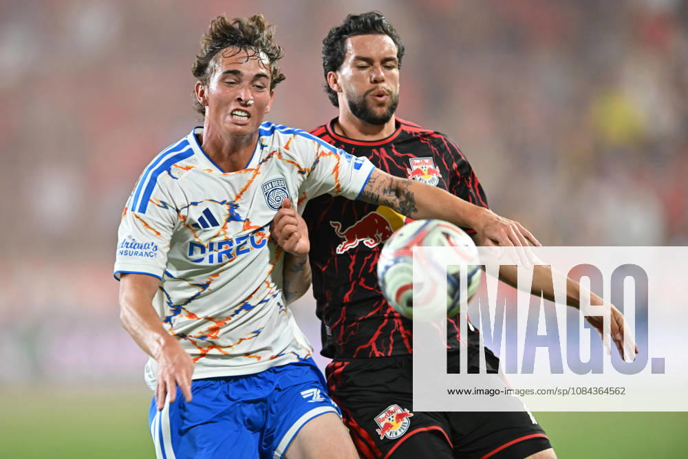 Harrison, New Jersey United States of America. 10 Oct, 2026. San Diego FC defender OSCAR VERHOEVEN (33) and New York Red Bulls forward CADE COWELL (7) in action at Sports Illustrated Stadium New York defeats San Diego 4 to 1. Credit: , Jr. Zuma Press Harrison United States of America - ZUMAa301 20261010_aaf_a301_014