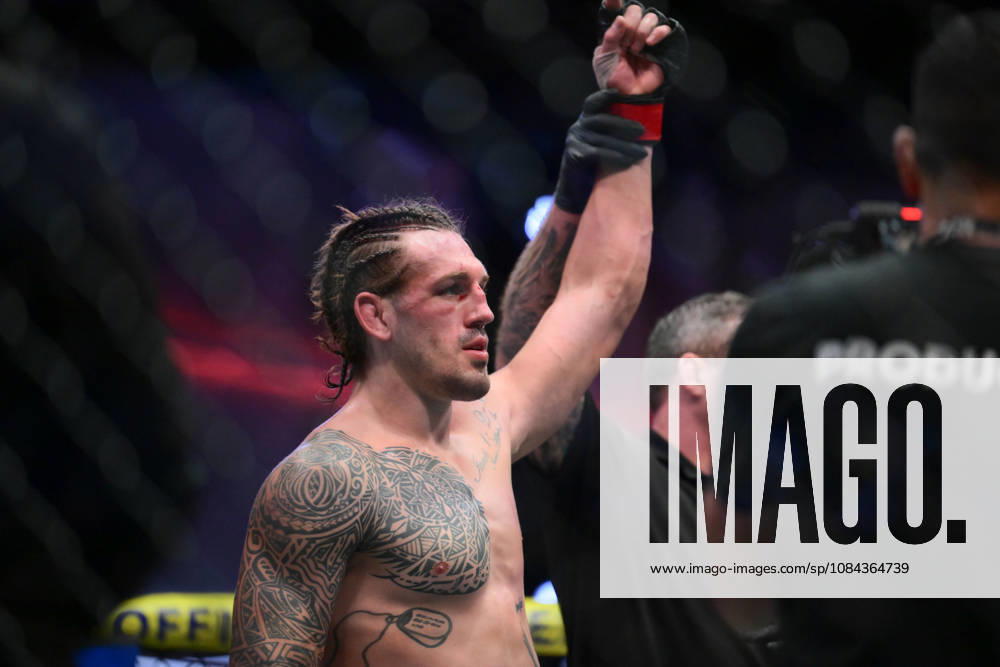 BRENDAN ALLEN defeats CHRISTIAN LEROY DUNCAN by submission (rear-naked choke) at 2:46 of Round 5 during UFC Fight Night night the Meta APEX in Las Vegas. Las Vegas USA - ZUMAo117 20261010_zsp_o117_039