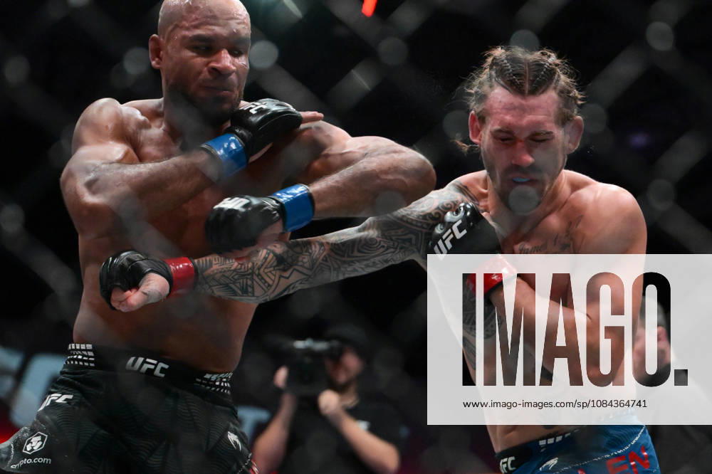 BRENDAN ALLEN defeats CHRISTIAN LEROY DUNCAN by submission (rear-naked choke) at 2:46 of Round 5 during UFC Fight Night night the Meta APEX in Las Vegas. Las Vegas USA - ZUMAo117 20261010_zsp_o117_040