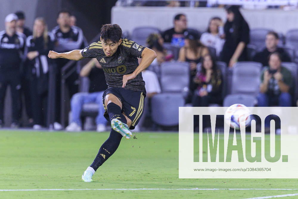 Son Heung-Min 7 of the Los Angeles Football Club makes a goal attempt during their regular season MLS, Fussball Herren, USA game against the Vancouver Whitecaps on Saturday October 10, 2026 at the BMO Stadium in Los Angeles, California. ARIANA RUIZ PI LAFC Vs. Vancouver Whitecaps - ZUMAp124 20261010_zaa_p124_012