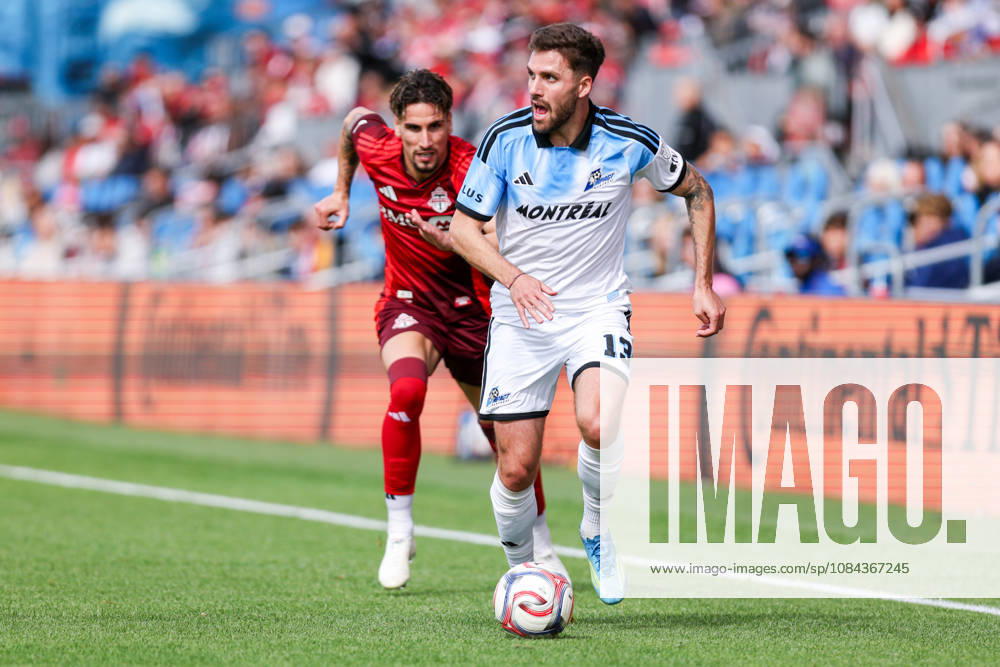 Toronto FC v CF Montreal Luca Petrasso 13 of CF Montreal runs with the ball during a Major League Soccer game between Toronto FC and CF Montreal at BMO Field in Toronto, Ontario, Canada, on October 10, 2026. Toronto Ontario Canada