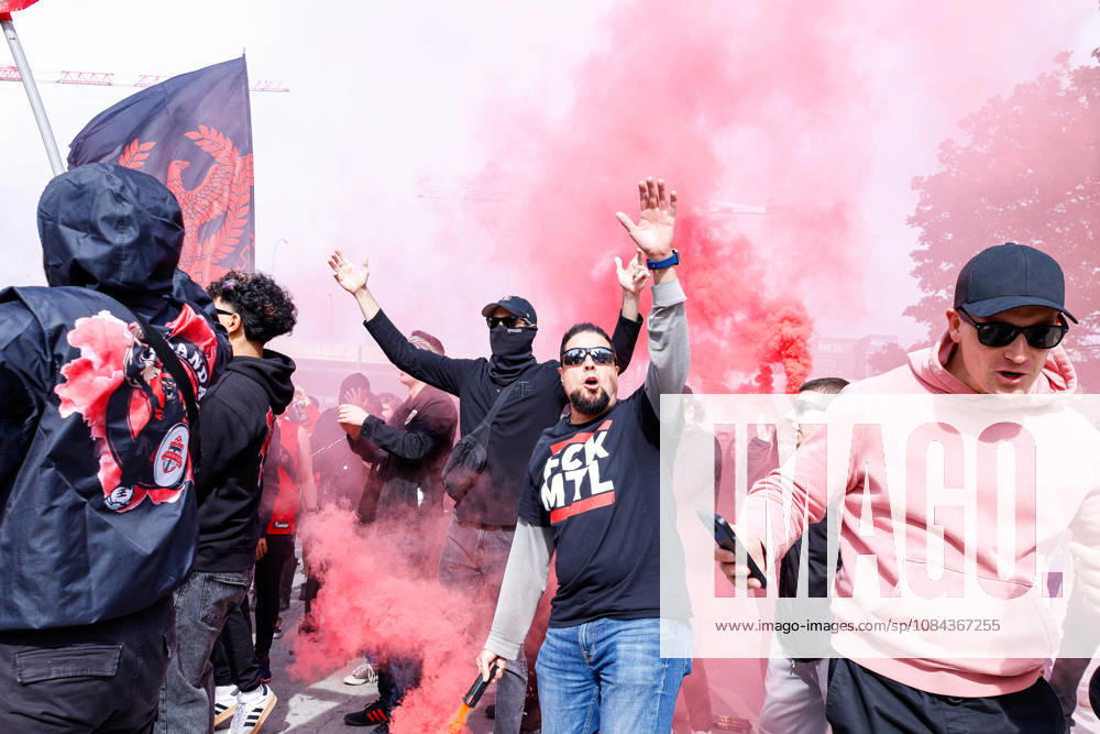 Toronto FC v CF Montreal Toronto FC fans march toward BMO Field while burning a flare before the start of a Major League Soccer game between Toronto FC and CF Montreal in Toronto, Ontario, Canada, on October 10, 2026. Toronto Ontario Canada
