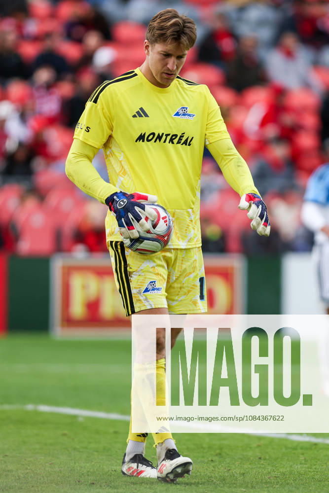 Toronto FC v CF Montreal Sebastian Breza 1 of CF Montreal prepares for a goal kick during a Major League Soccer game between Toronto FC and CF Montreal at BMO Field in Toronto, Ontario, Canada, on October 10, 2026. Toronto Ontario Canada