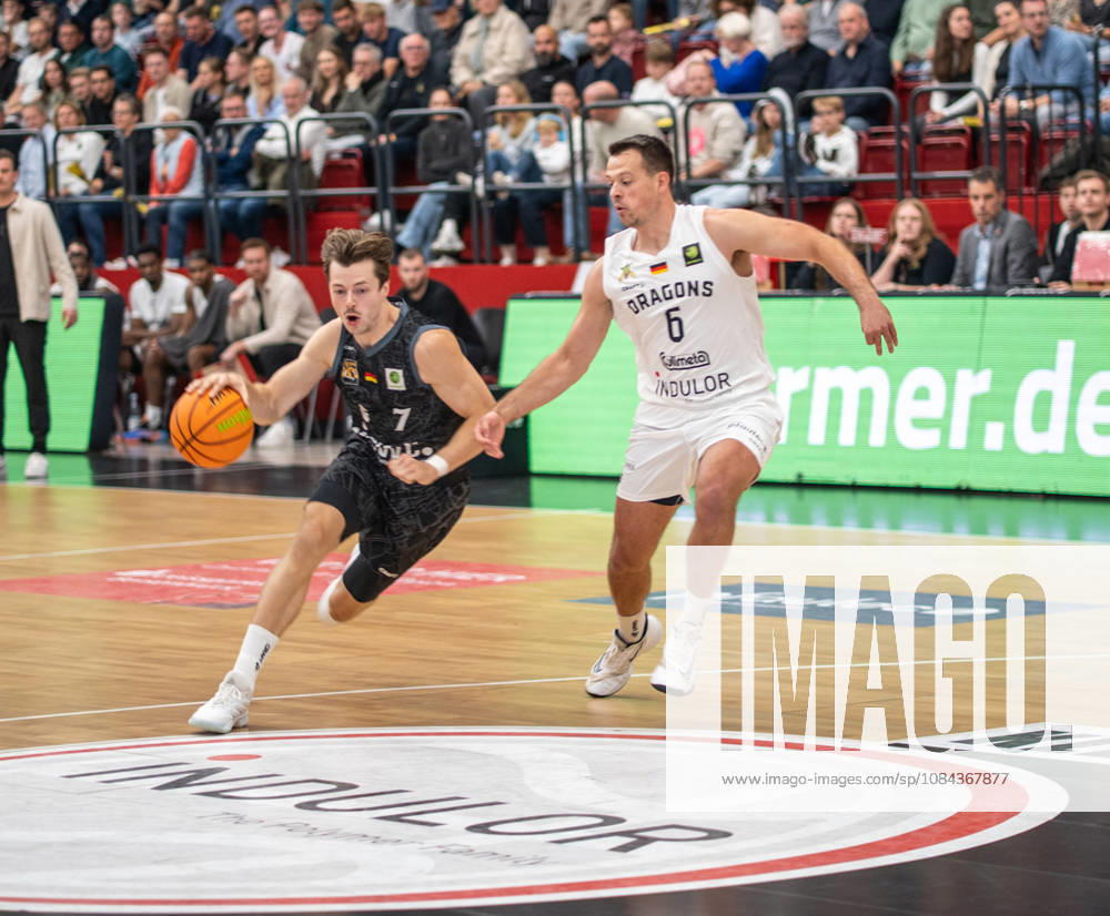 Artland Dragons vs. Tigers Tübingen, Quakenbrück, Lower Saxony, Germany, October 10, 2026; Basketball, BARMER 2 Basketball Bundesliga ProA, Matchday 4, 2026–2027 season, at the Artland Arena The Tigers Tübingen win 92–86 against the Artland Dragons For editorial use only Artland Dragons Tigers Tübingen, Basketball ProA Quakenbrück
