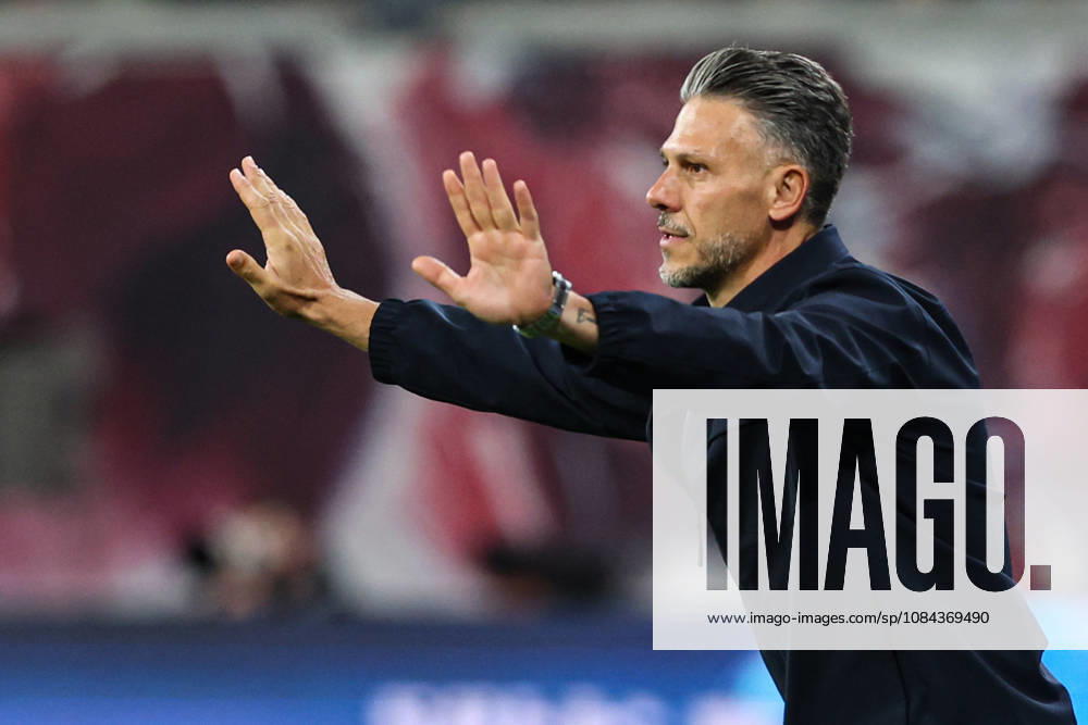 Coach Martin Demichelis, RB Leipzig, 2026–2027 Bundesliga season, league match between RB Leipzig and Eintracht Frankfurt at the Red Bull Arena in Leipzig; soccer, Germany, man, men